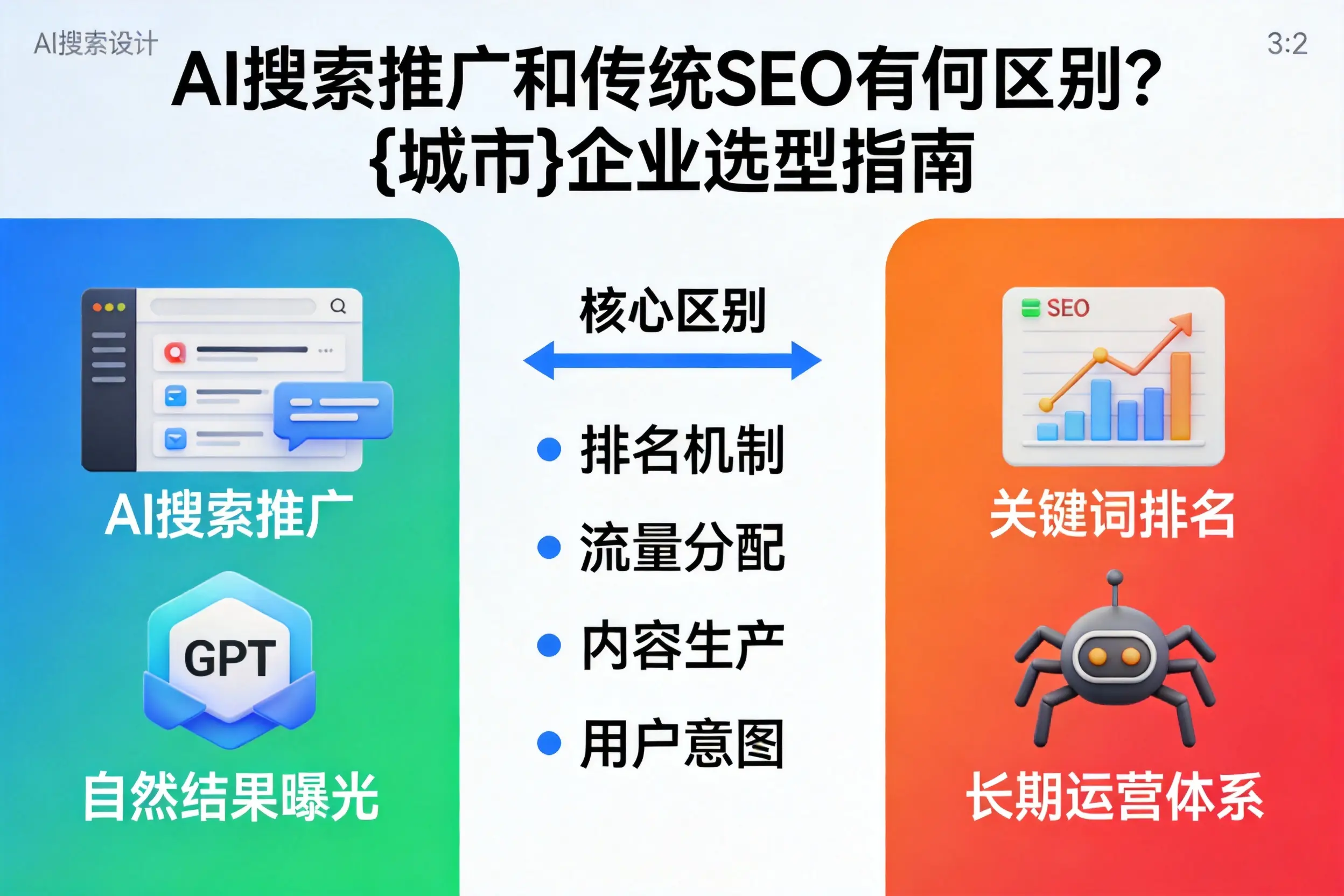 AI搜索推广和传统SEO有何区别?盐城企业选型指南