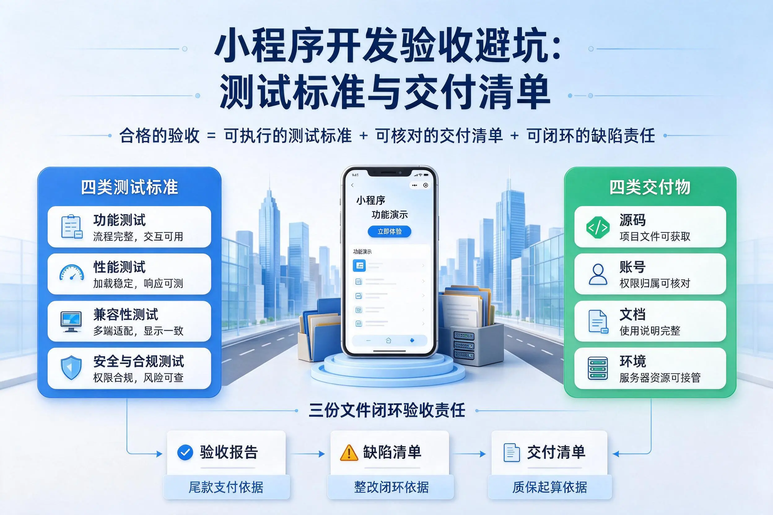 盐城小程序开发验收避坑:测试标准与交付清单