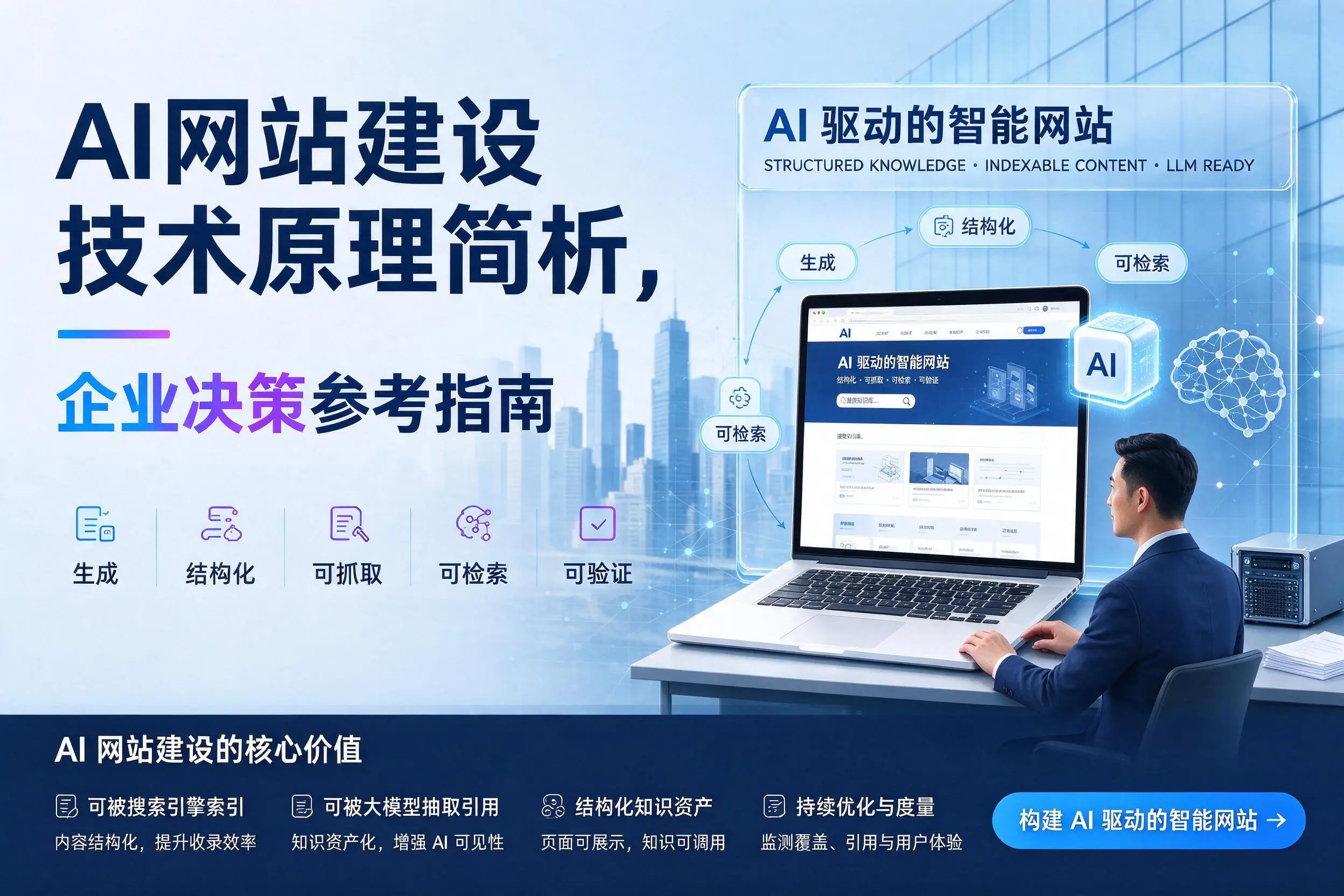 AI网站建设技术原理简析,盐城企业决策参考指南