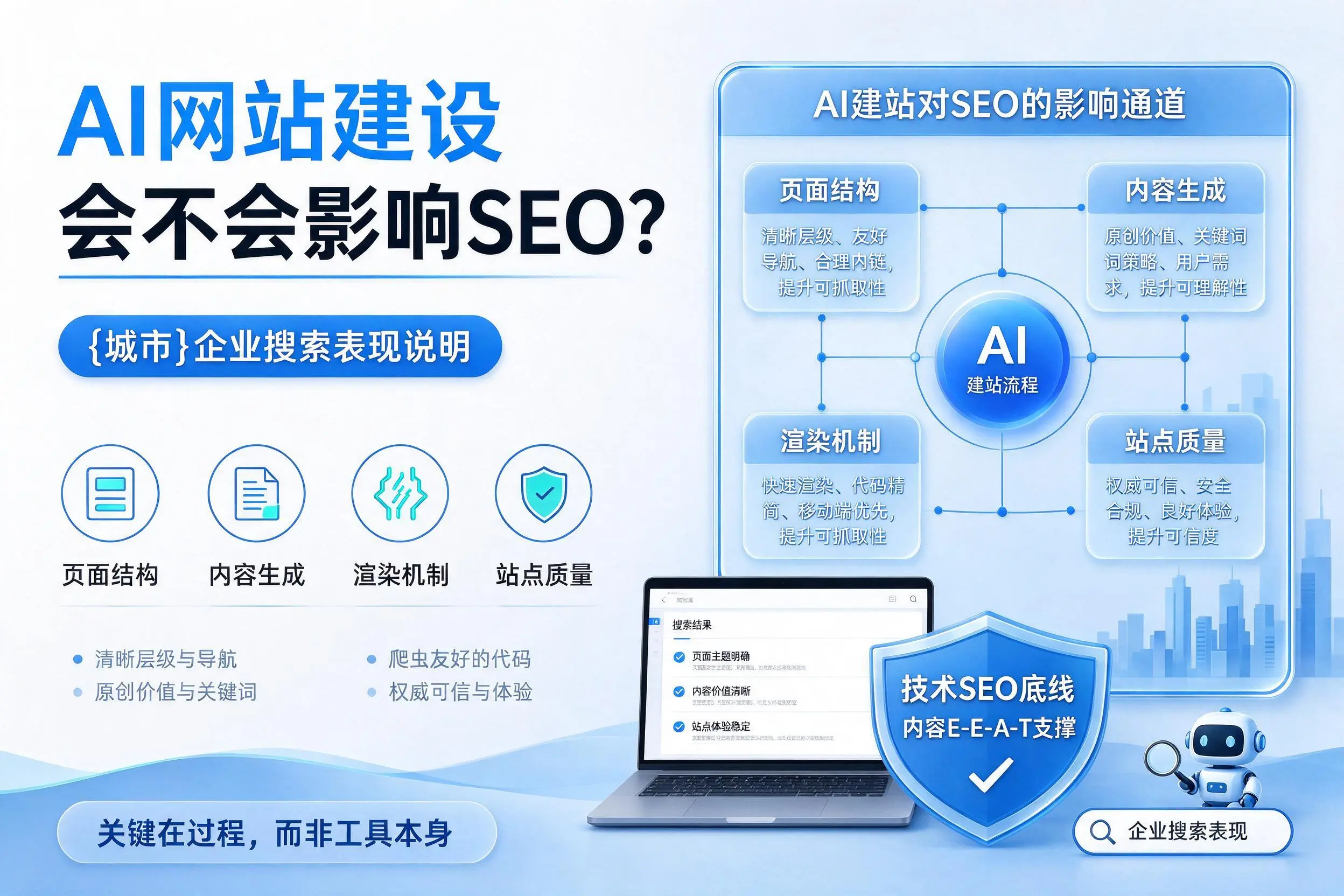 AI网站建设会不会影响SEO？盐城企业搜索表现说明