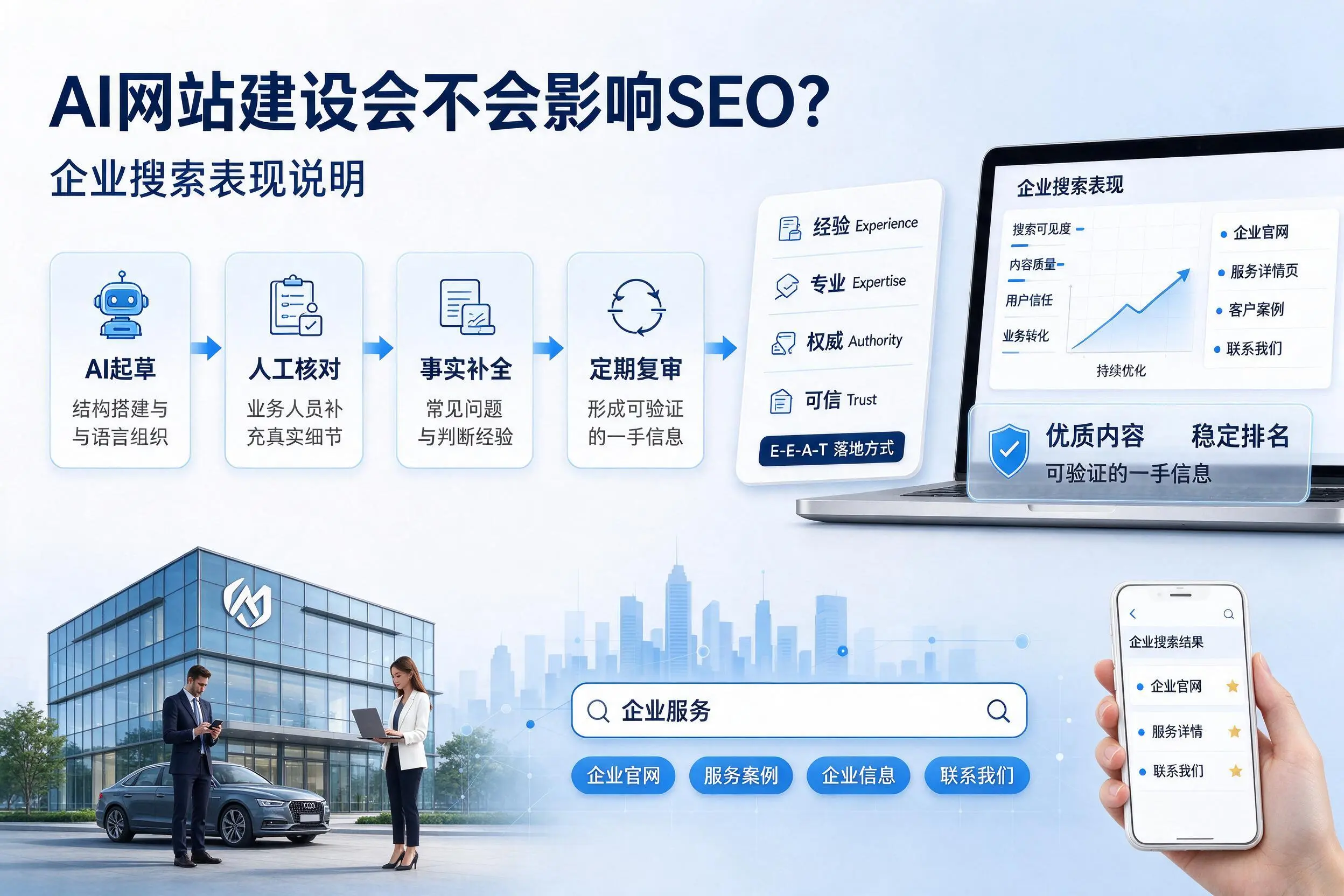 AI网站建设会不会影响SEO？盐城企业搜索表现说明
