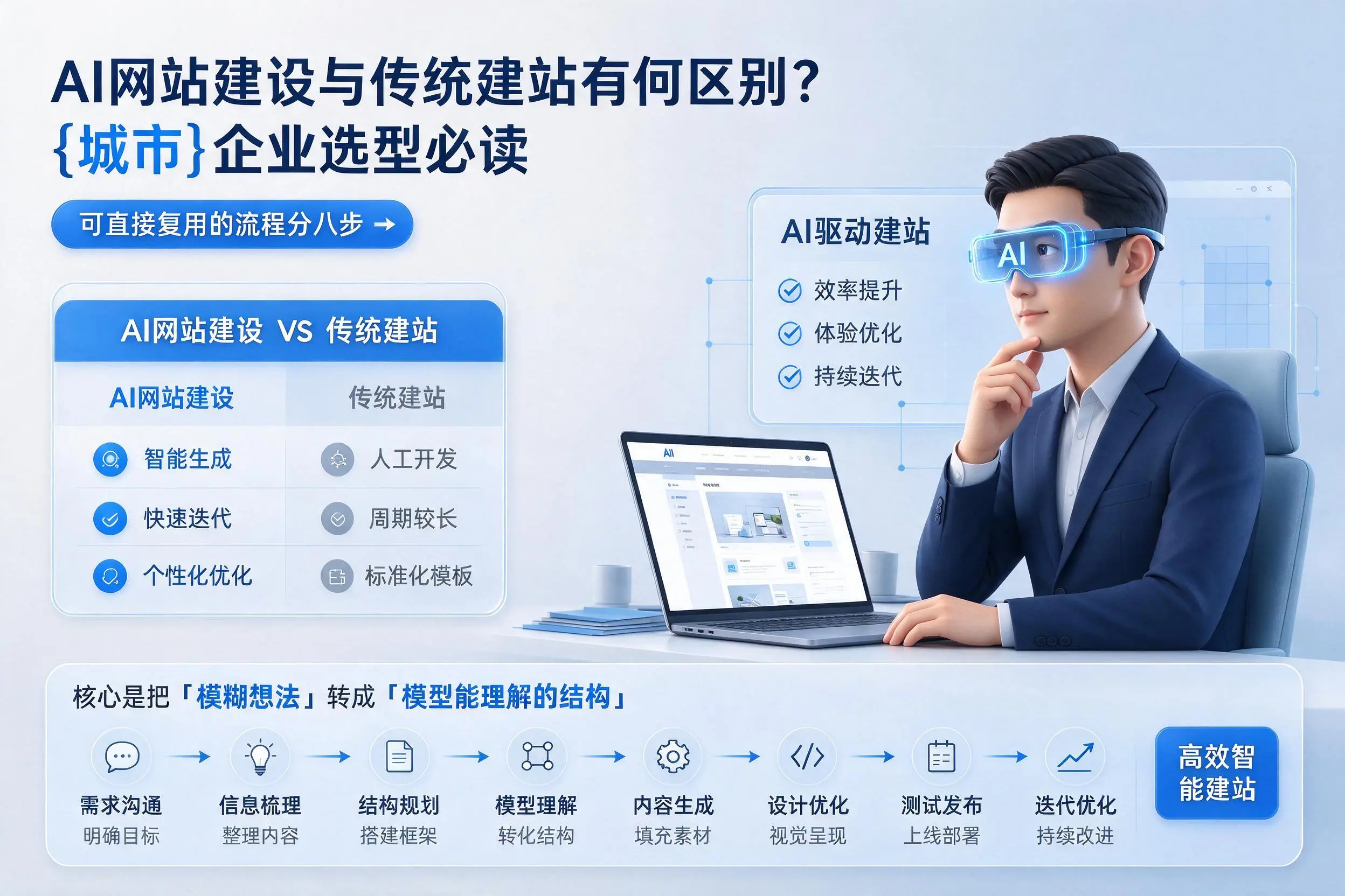 AI网站建设与传统建站有何区别?盐城企业选型必读