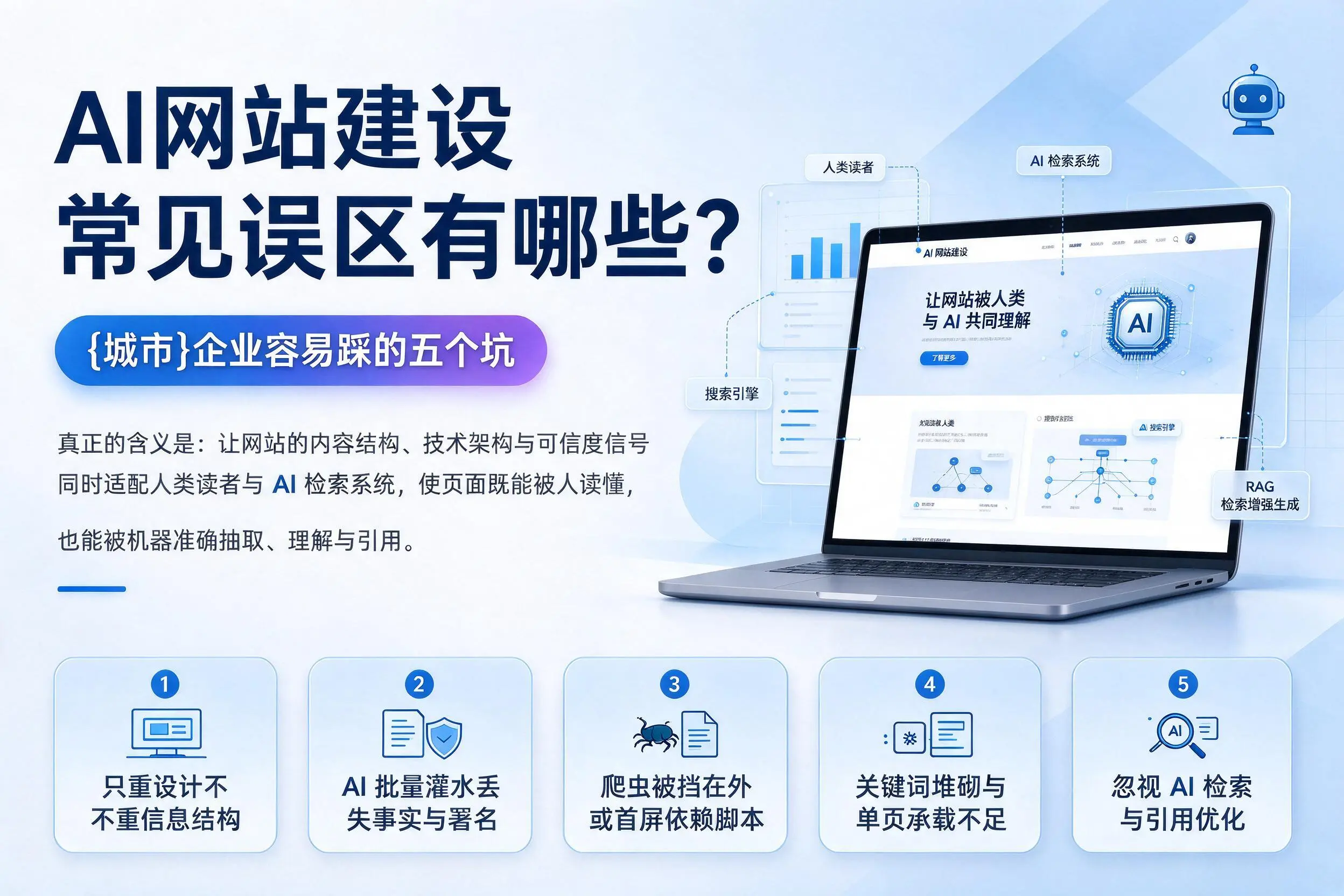 AI网站建设常见误区有哪些?盐城企业容易踩的五个坑