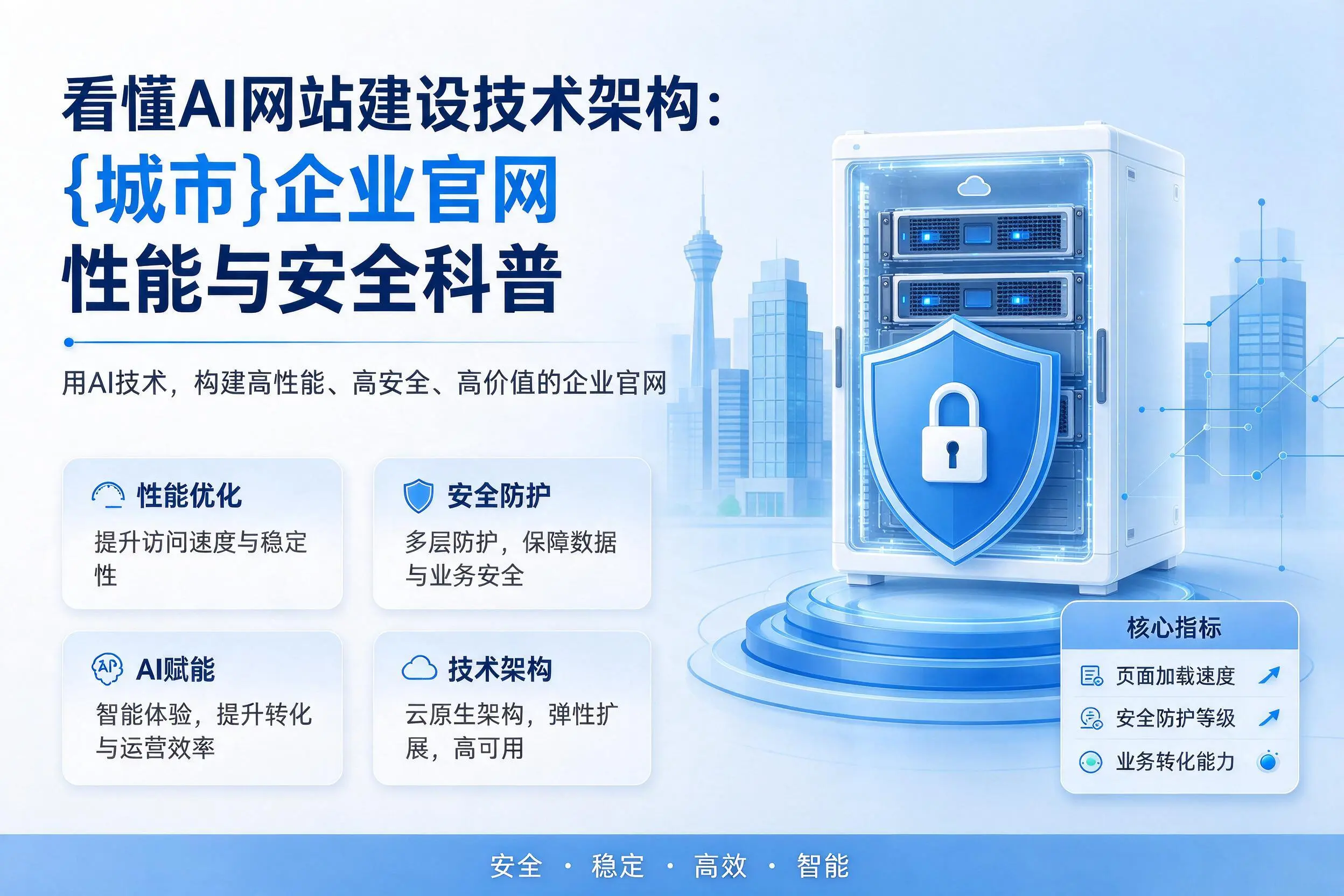 看懂AI网站建设技术架构：盐城企业官网性能与安全科普