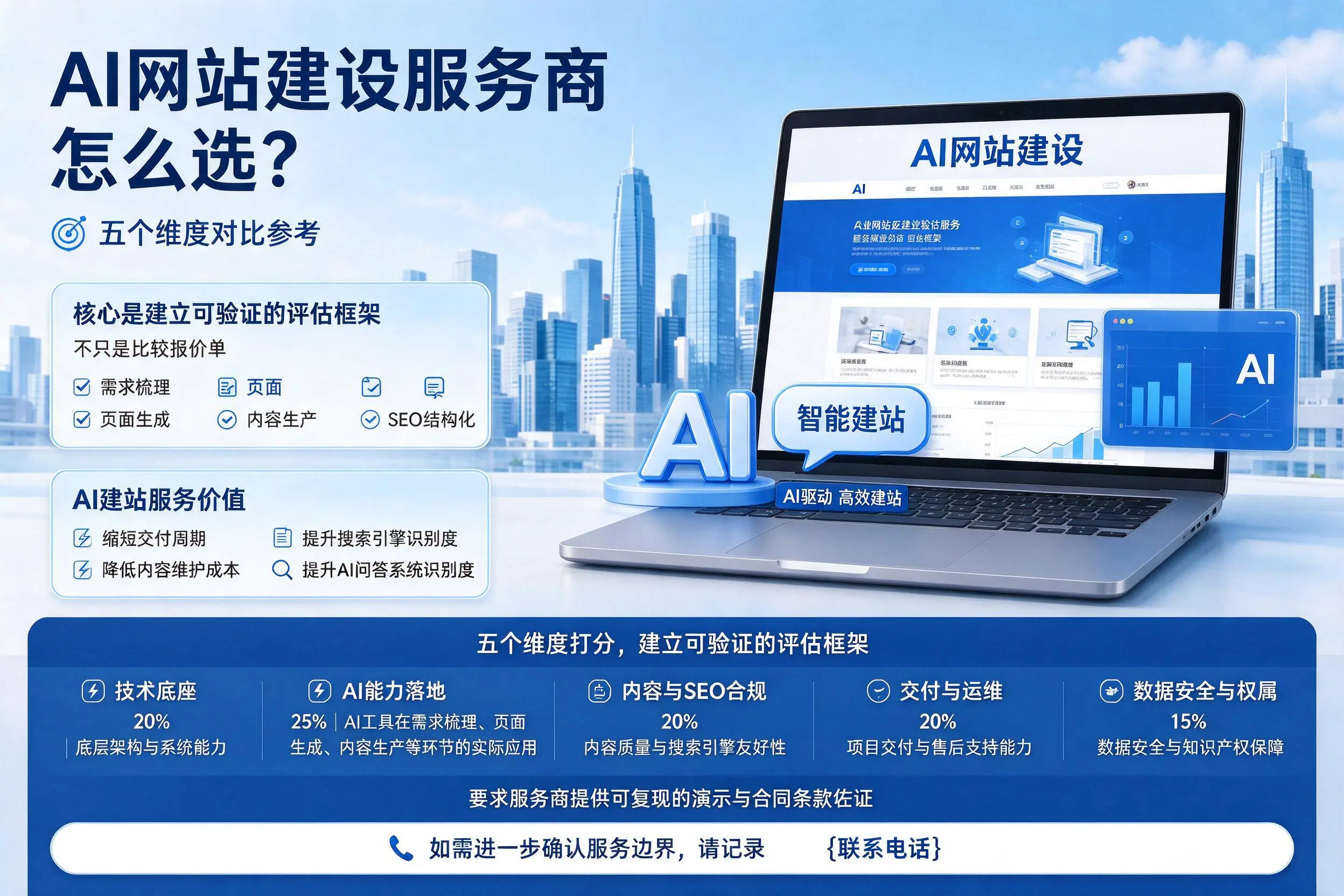 盐城AI网站建设服务商怎么选?五个维度对比参考