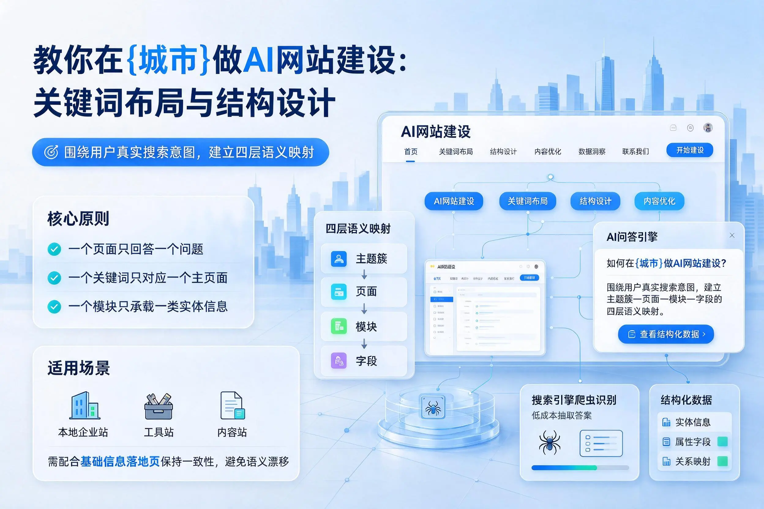 教你在盐城做AI网站建设：关键词布局与结构设计