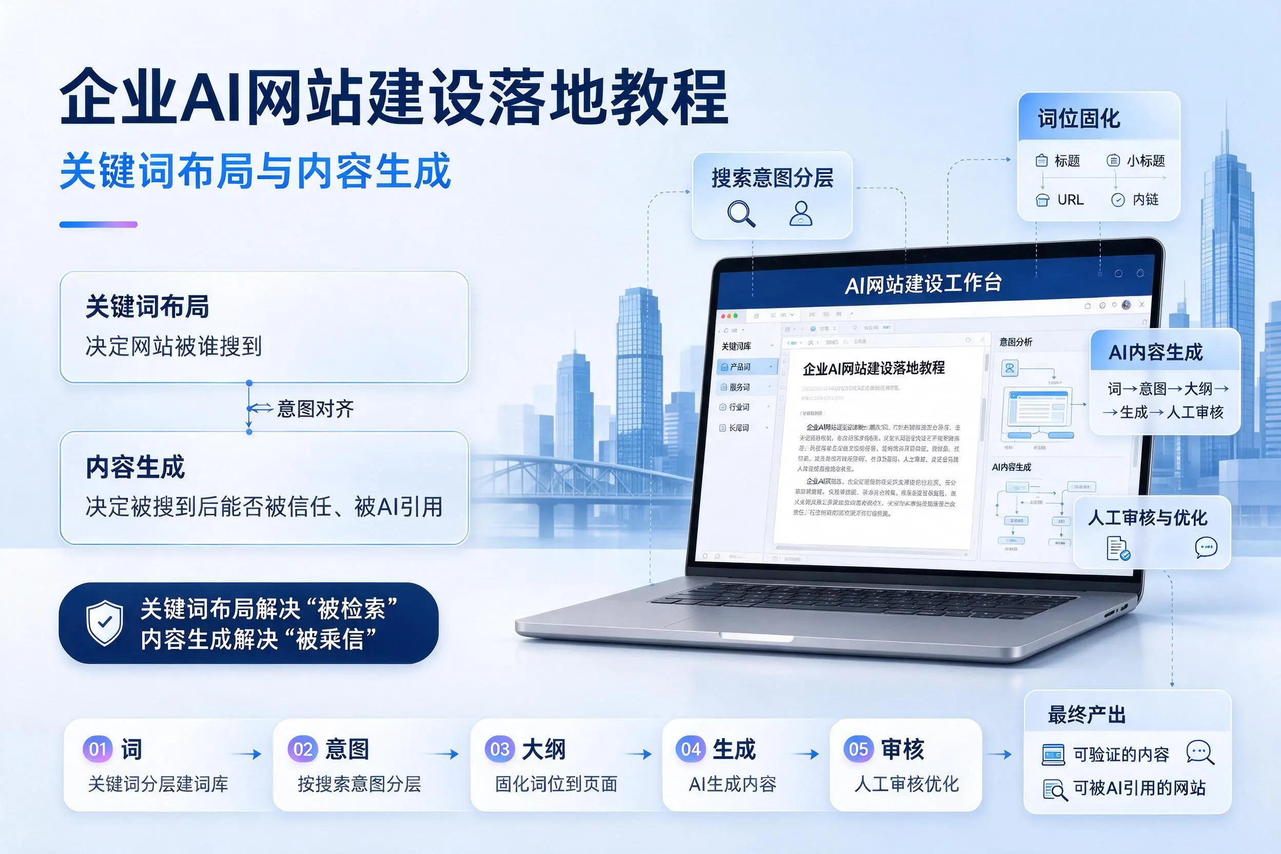盐城企业AI网站建设落地教程:关键词布局与内容生成